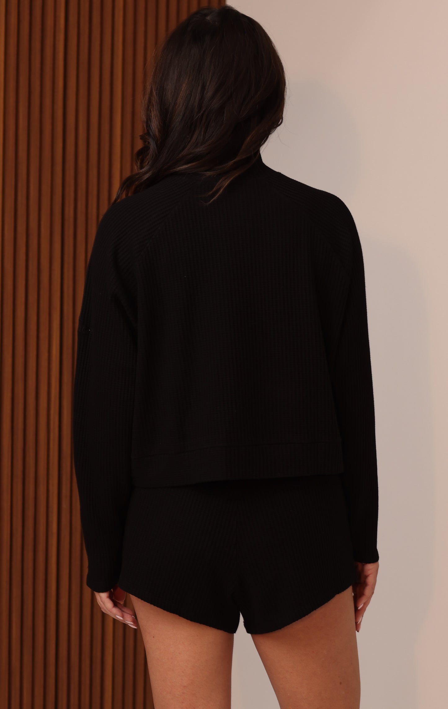 WEEKENDER WAFFLE KNIT PULLOVER