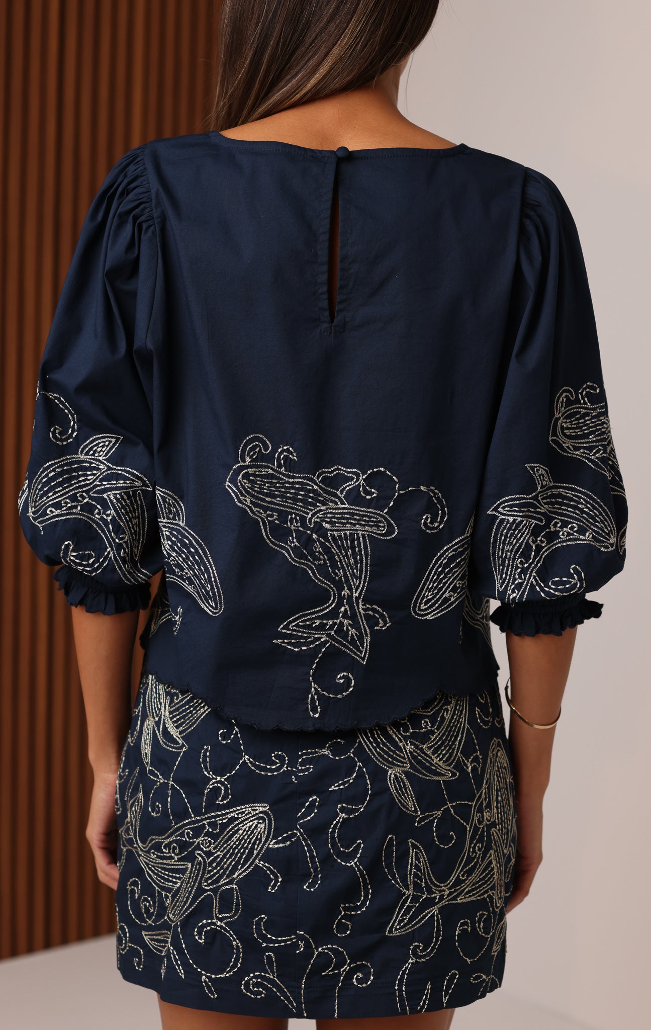 GEORGIE TOP LUREX EMBROIDERY