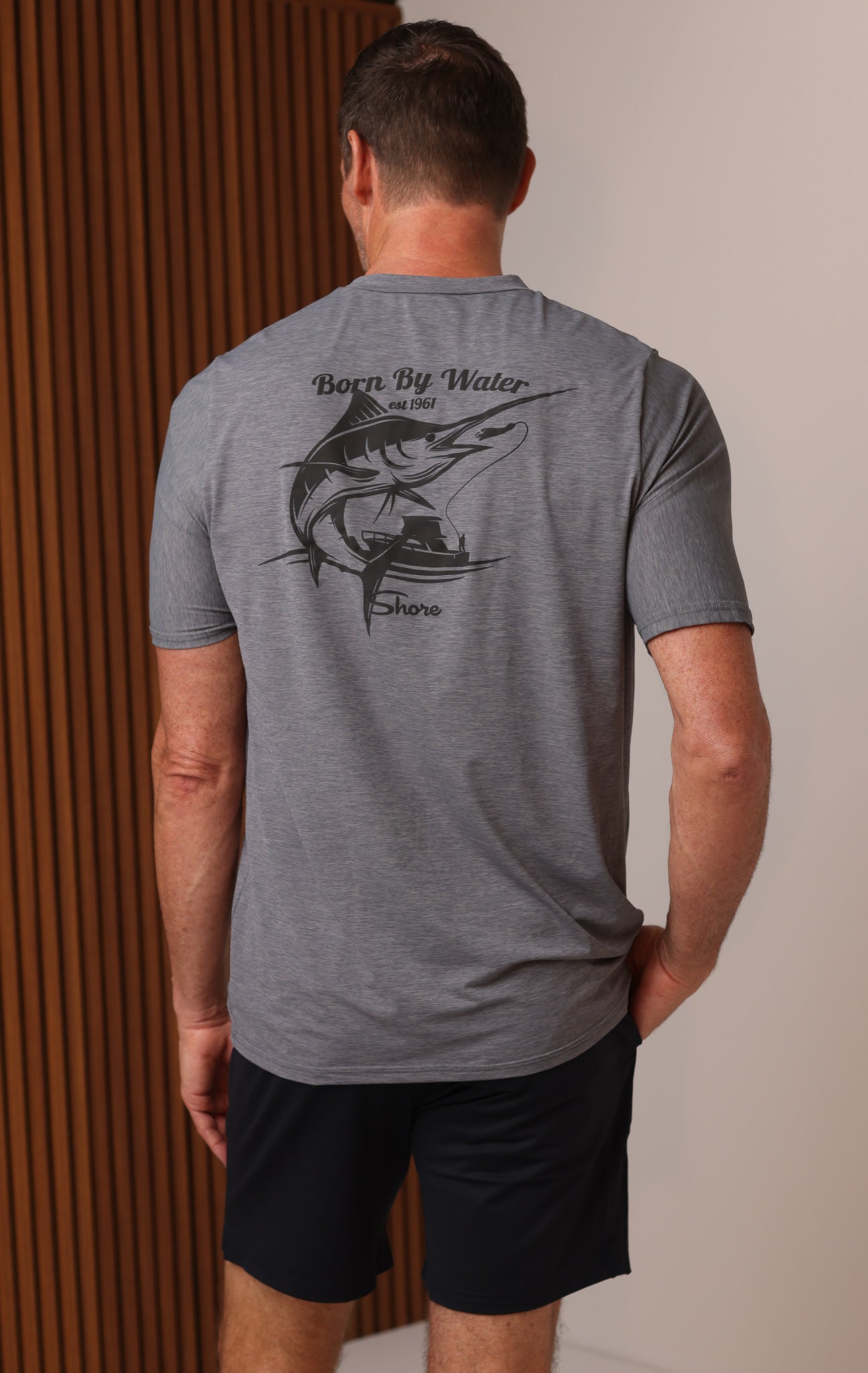 SHORE 1961 BORN BY WATER RASHGUARD