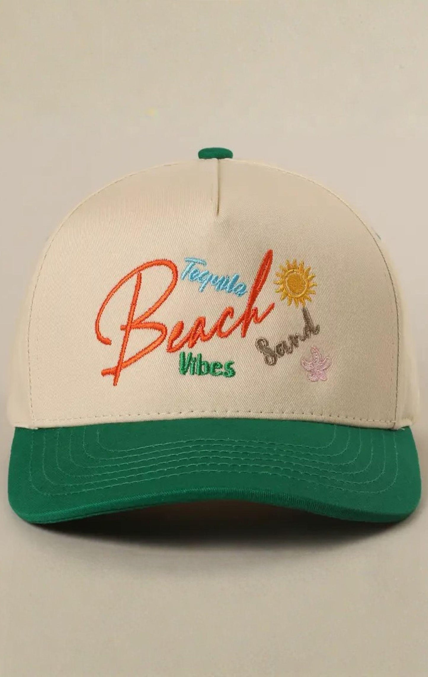 BEACH TEQUILA SAND VIBES TWO-TONE TRUCKER HAT