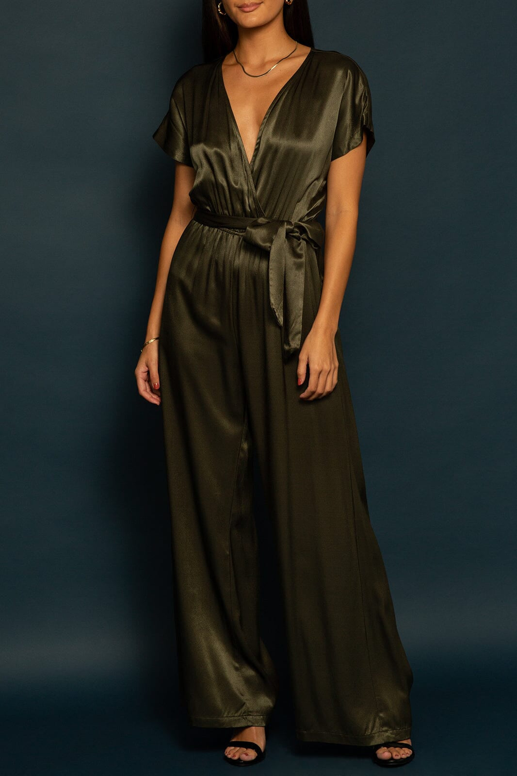 ROSA JUMPSUIT - FOREST GREEN - XS