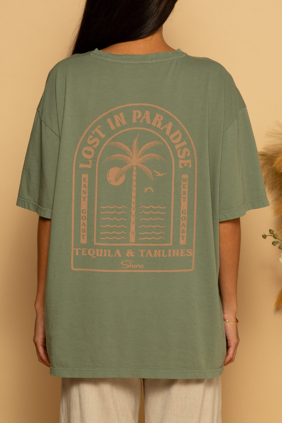 LOST IN PARADISE GRAPHIC TEE - SEA SPRAY - XS