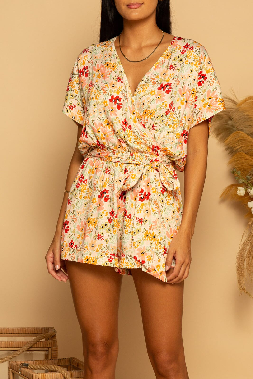 WILLOW ROMPER - MUDDLED BLOOM - XS