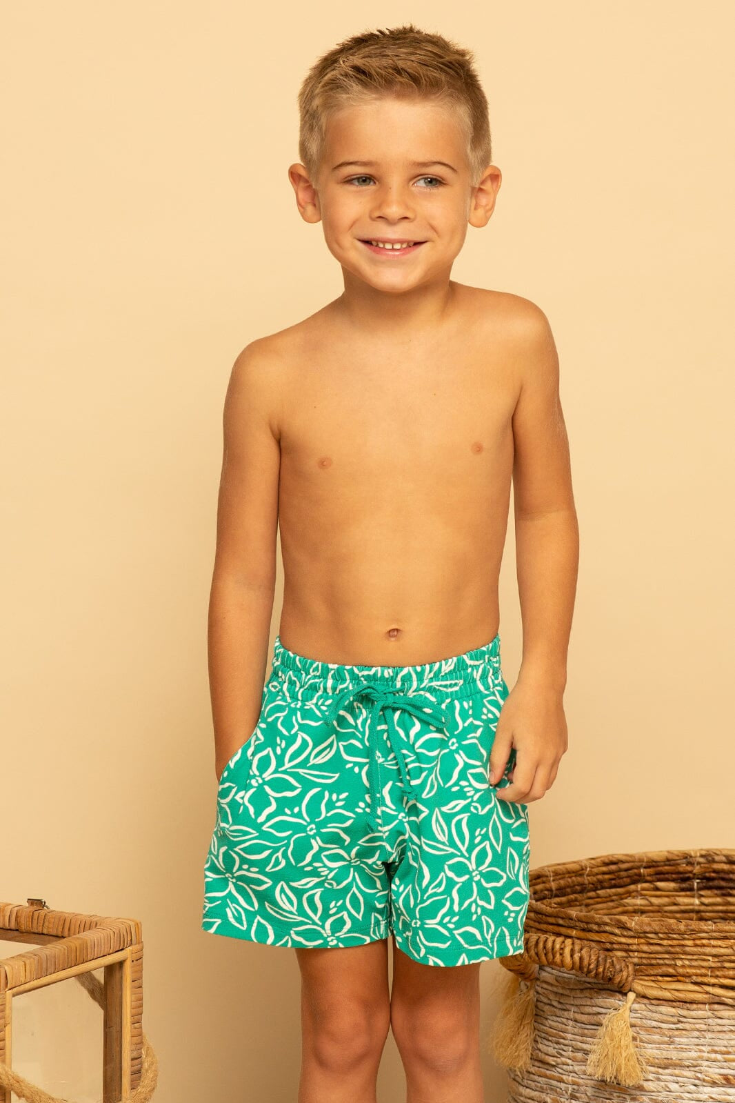 BOYS TIDEWATER VOLLEY BOARDSHORT - LUCKY - XS