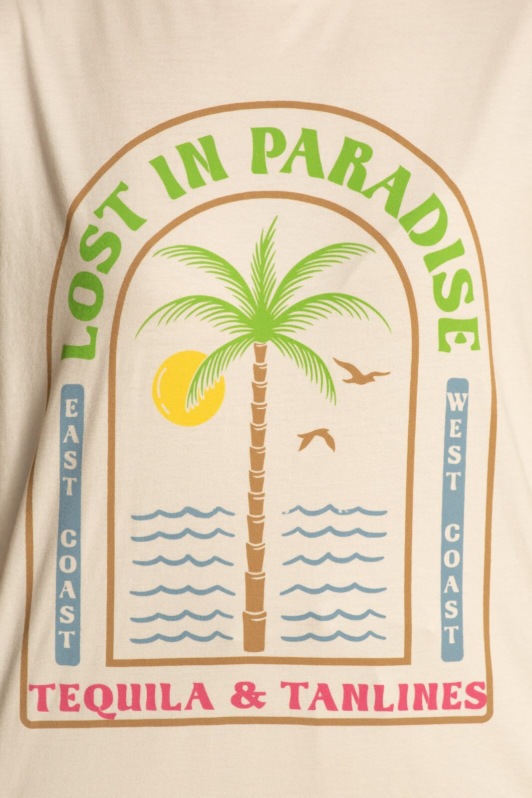 LOST IN PARADISE GRAPHIC TEE - WHITE - XS