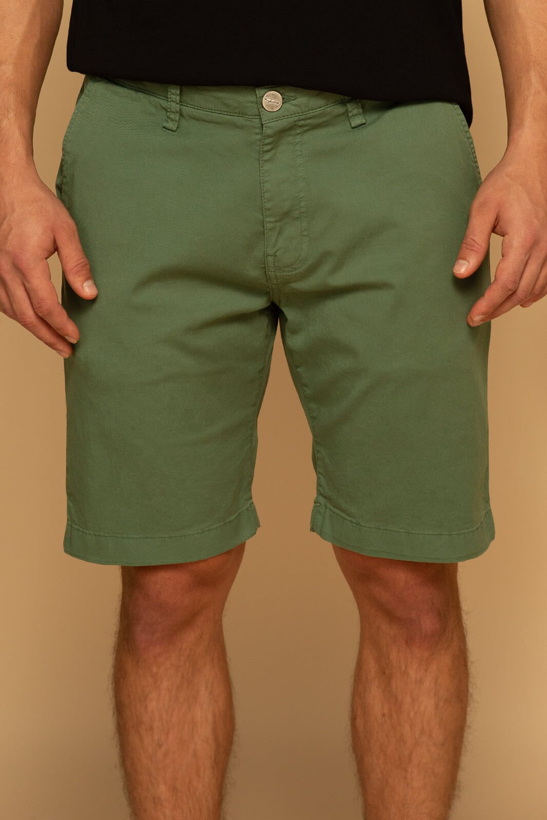 LIAM 9" FLAT FRONT SHORT - HEDGE GREEN - 28