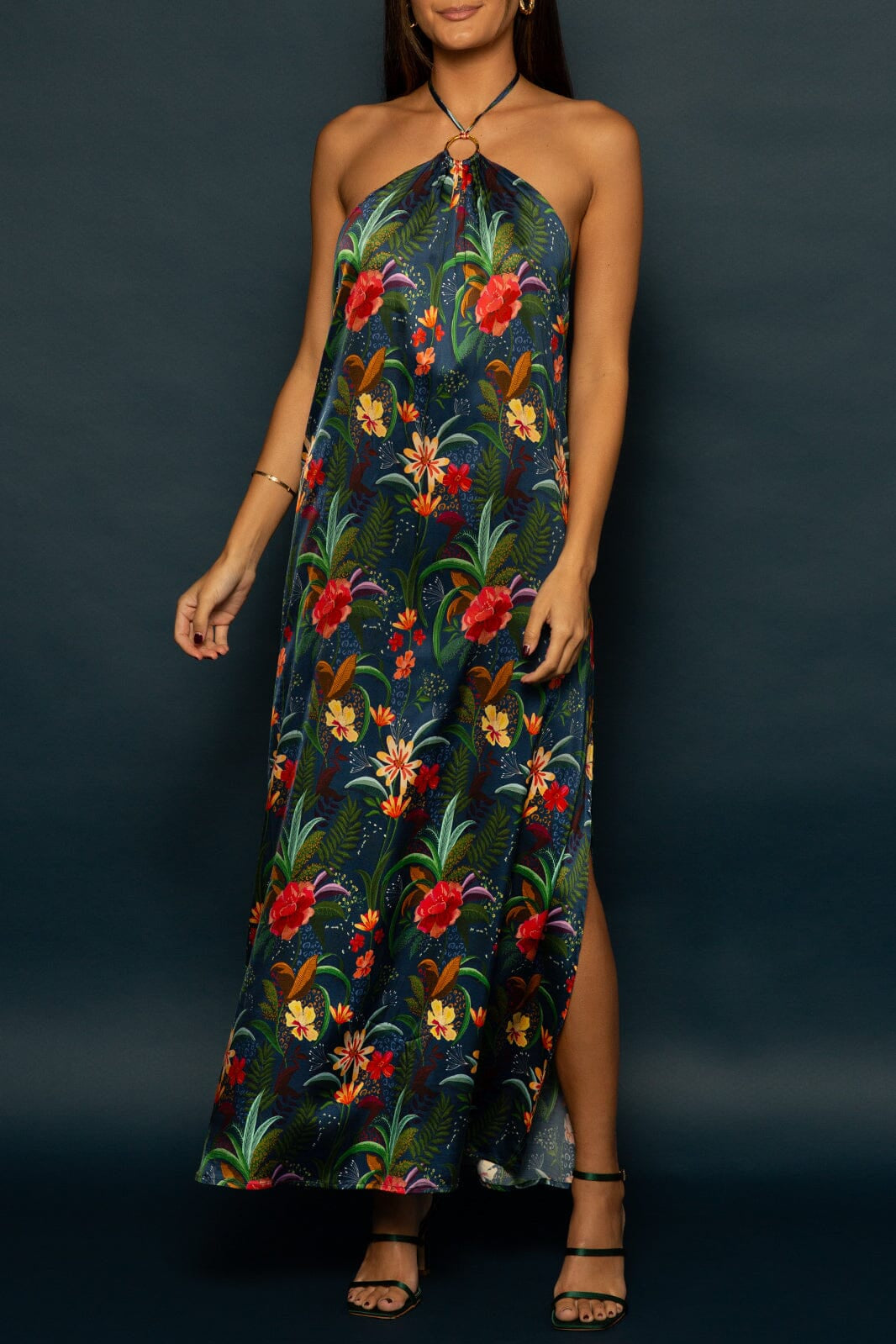 O-RING TIE MAXI - OCEANSIDE FLORALS - XS