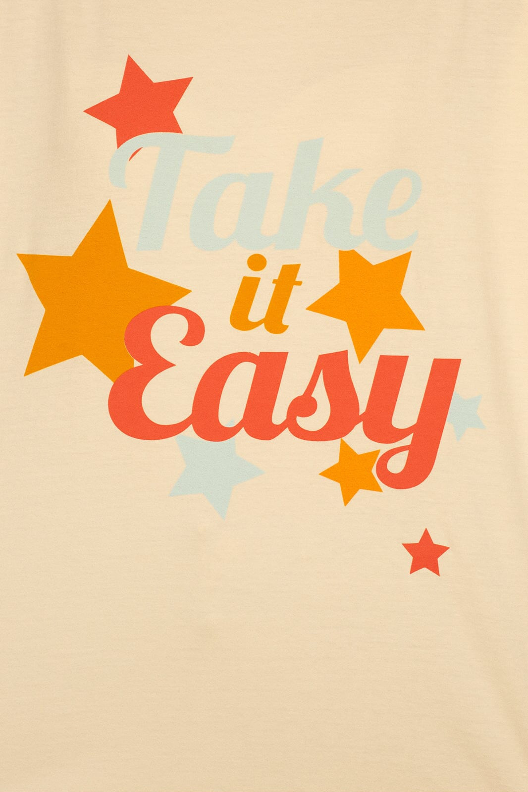 TAKE IT EASY GRAPHIC TEE - PEARLED IVORY - XS