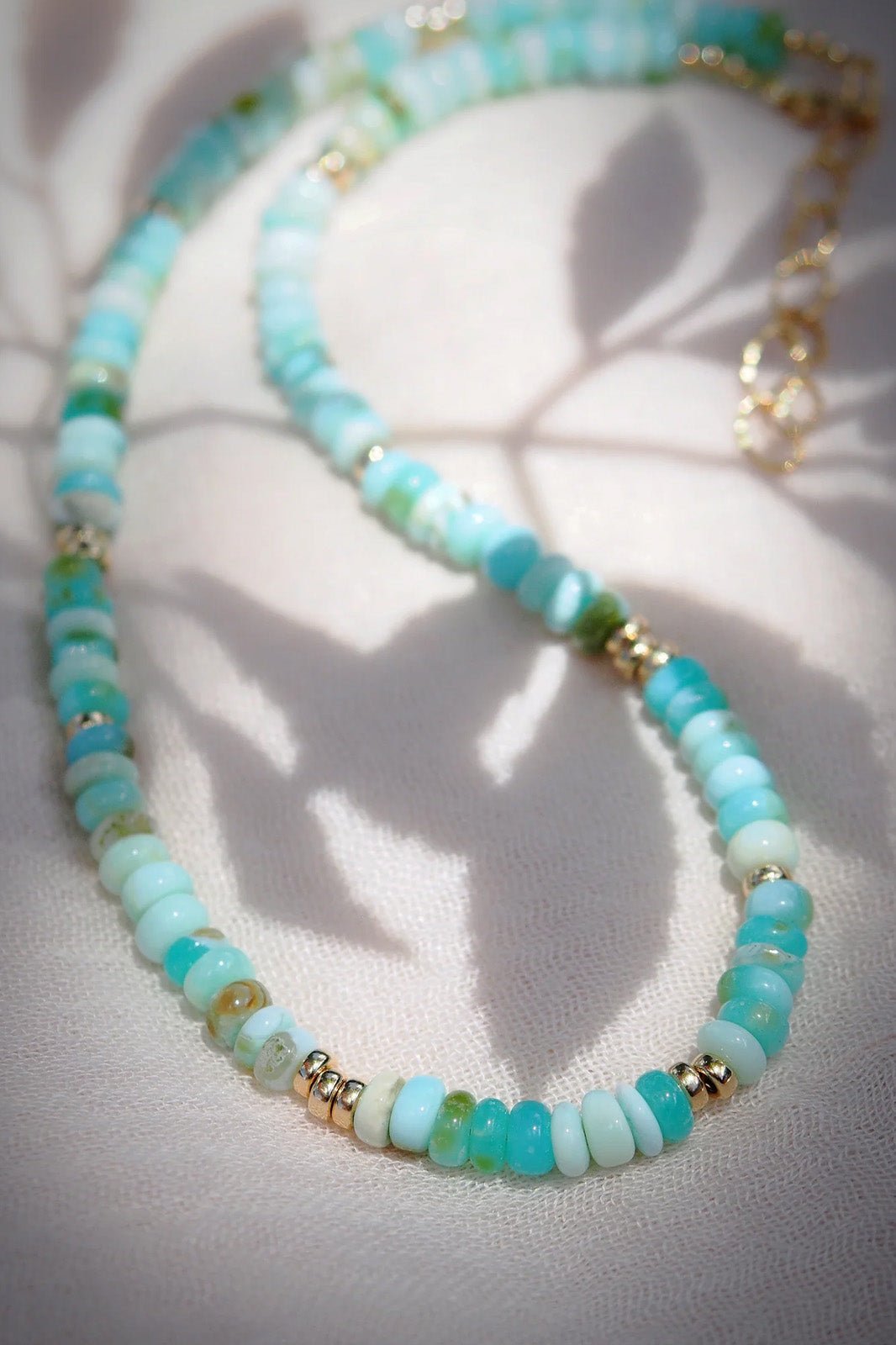 PERUVIAN BLUE OPAL NECKLACE - MANA'OLANA -