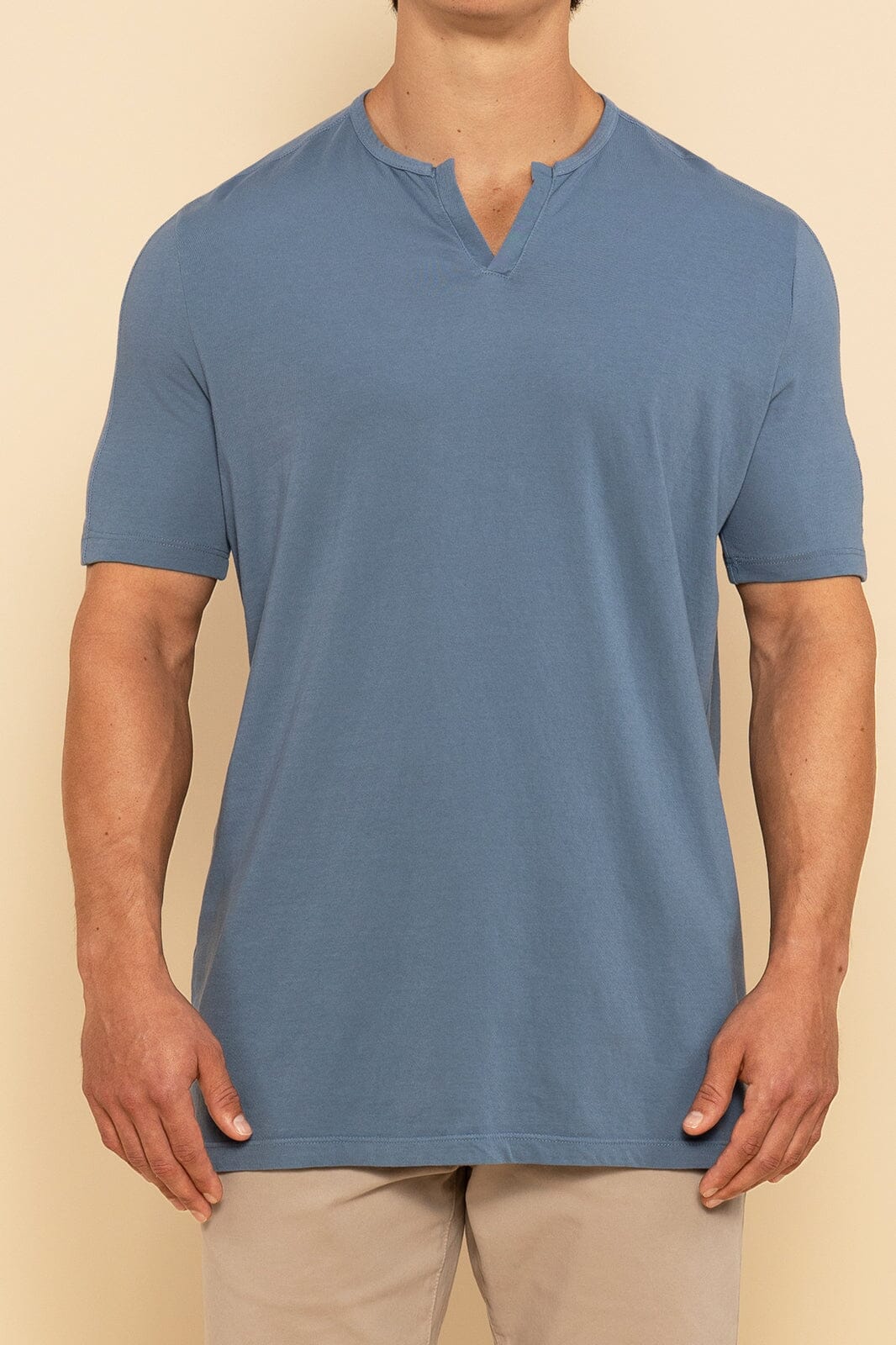 Notch Neck T Shirts for Men - Up to 71% off