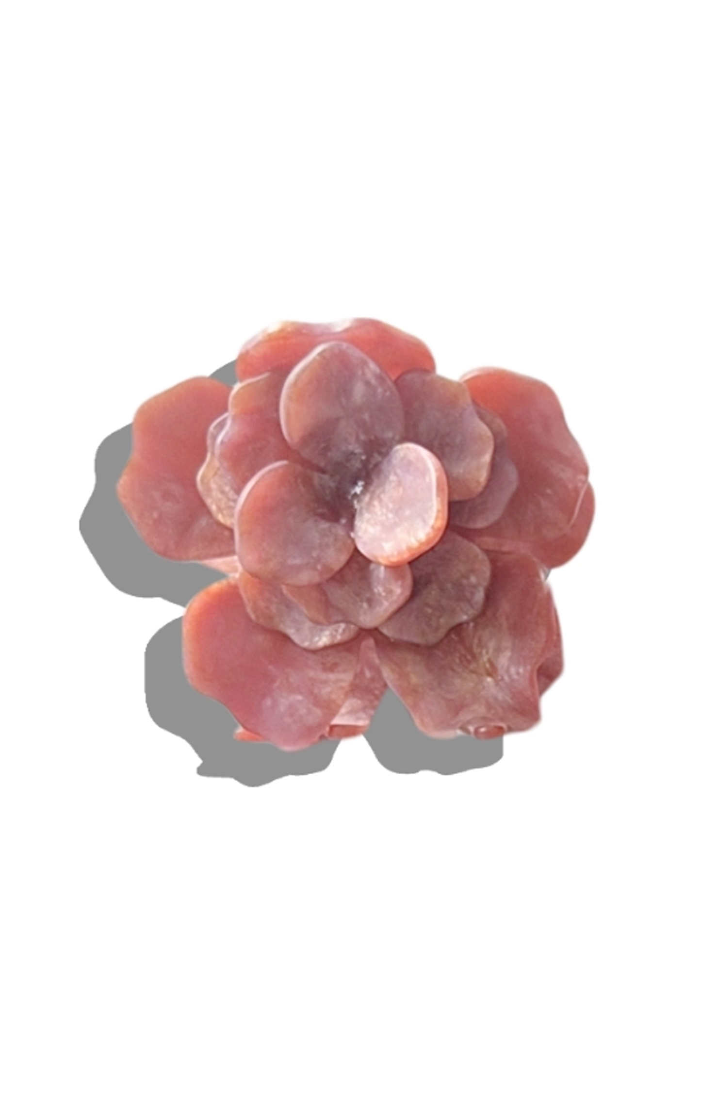 Handmade Origami Gardenia Flower Claw Hair Clip - Rose Purple