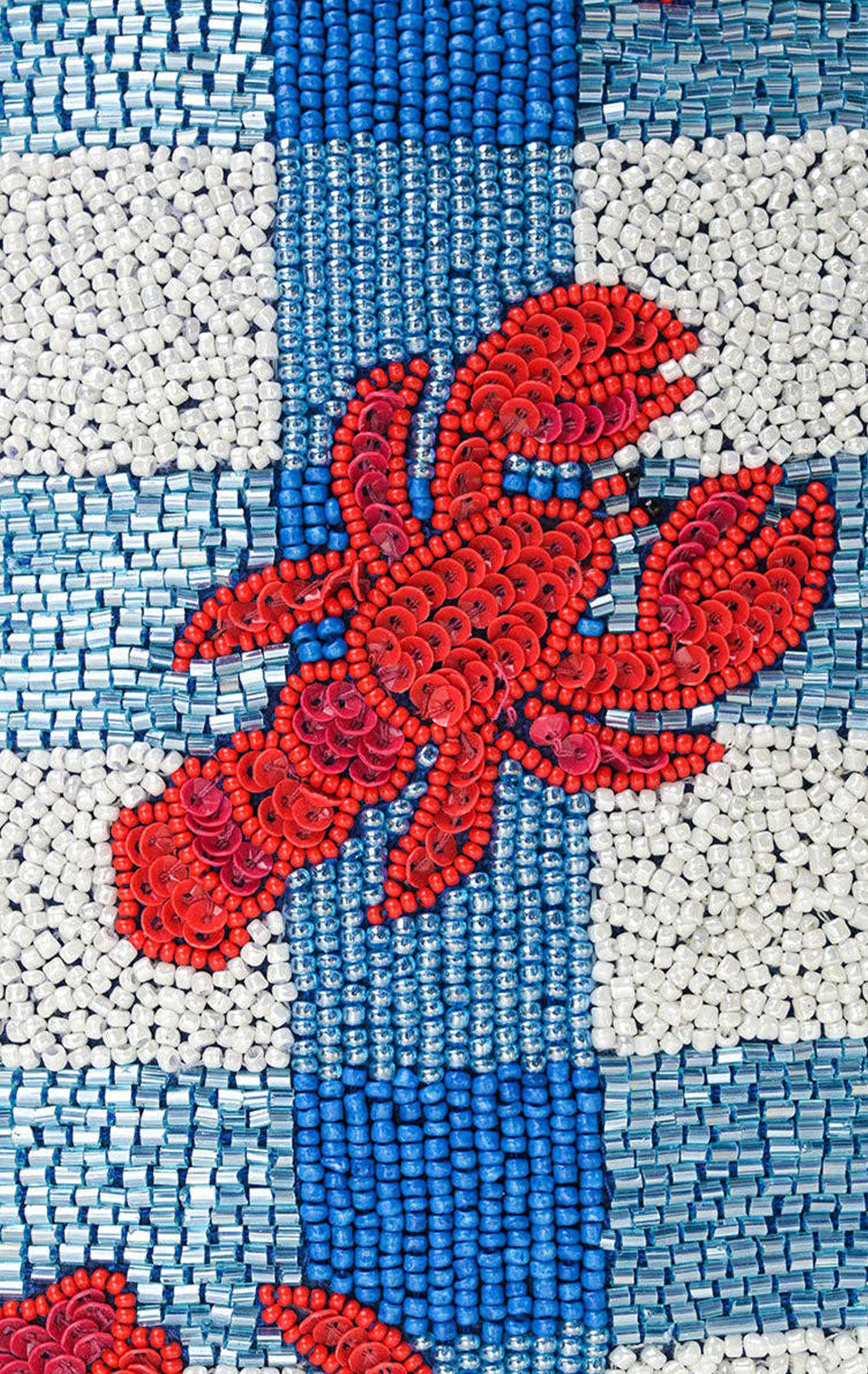 COASTAL CLAW BEADED CLUTCH