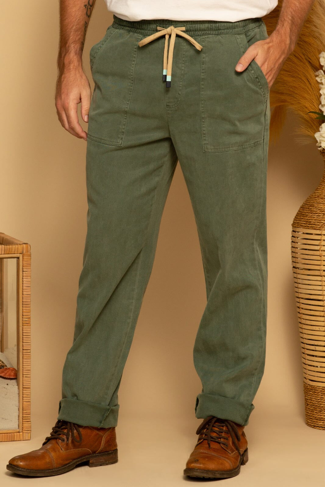 THE TRAVELER PANT - THYME - S