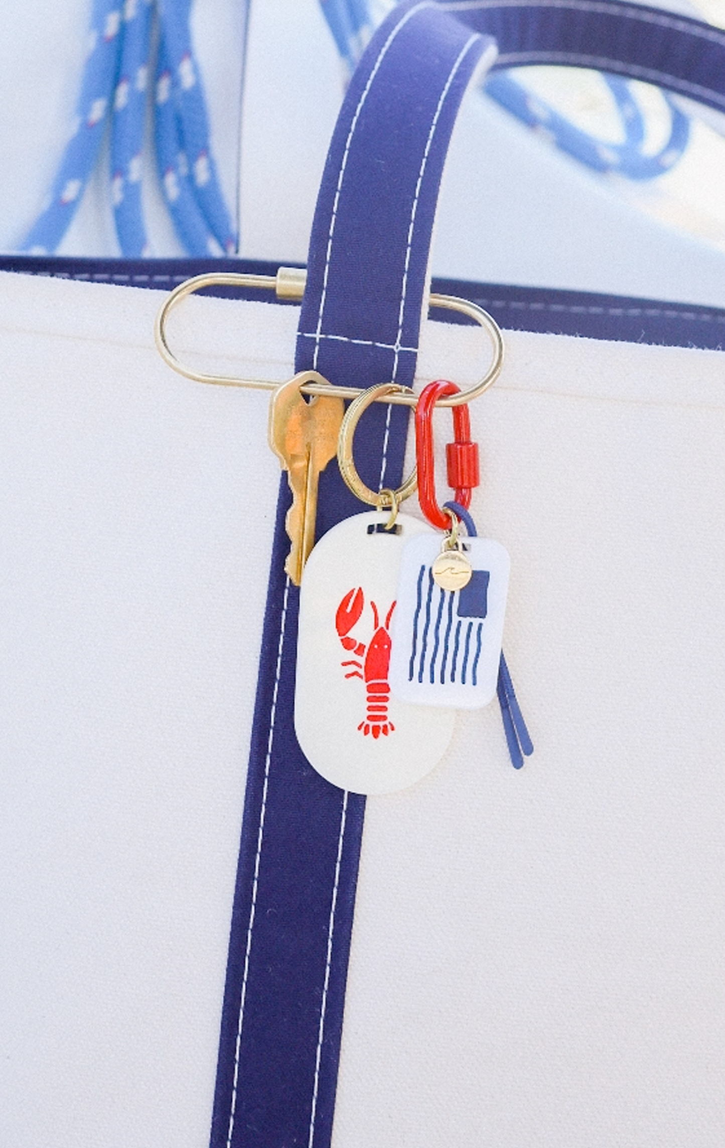 AMERICAN FLAG BAG CHARM