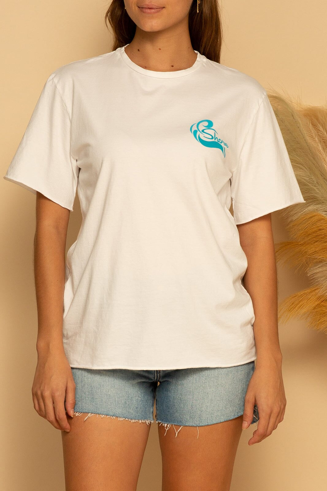 LETS MAKE WAVES TEE - WHITE - XS