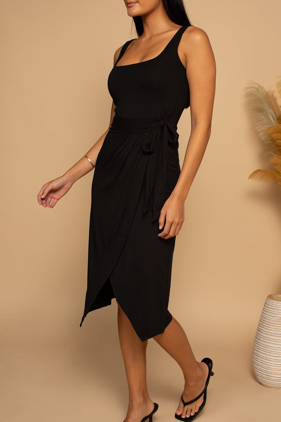 Kaila wrap clearance style jersey dress