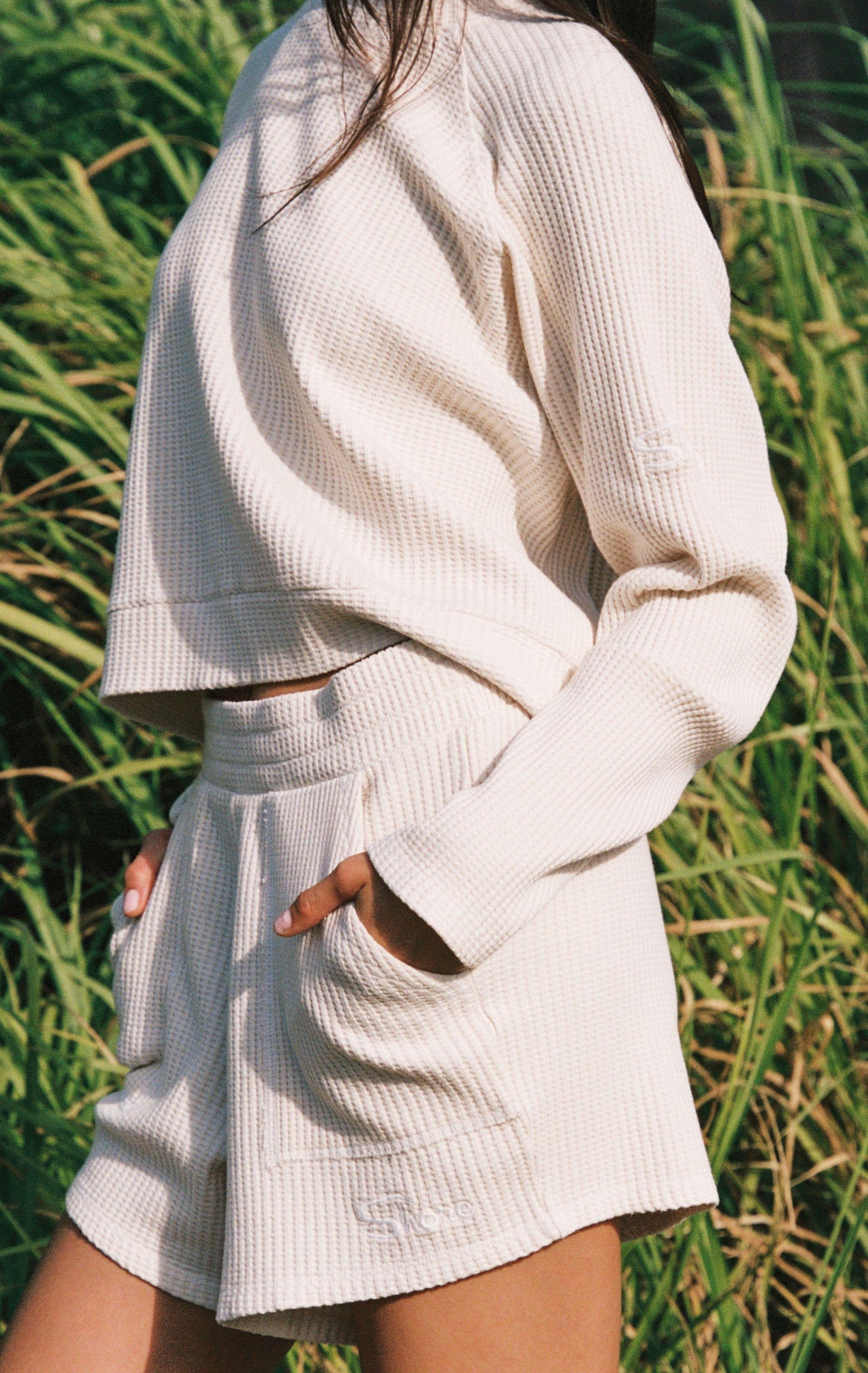 WEEKENDER WAFFLE KNIT SHORT