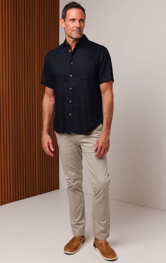 MARINER LINEN SHORT SLEEVE SHIRT