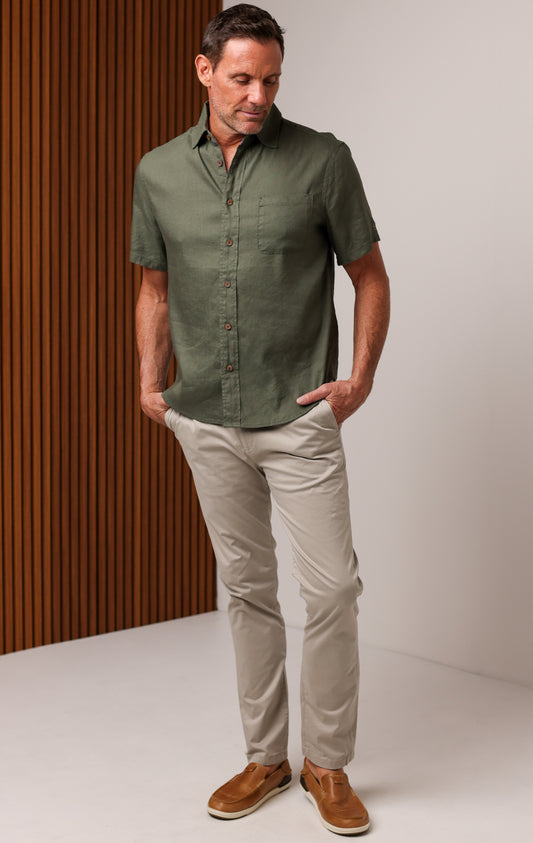 MARINER LINEN SHORT SLEEVE SHIRT