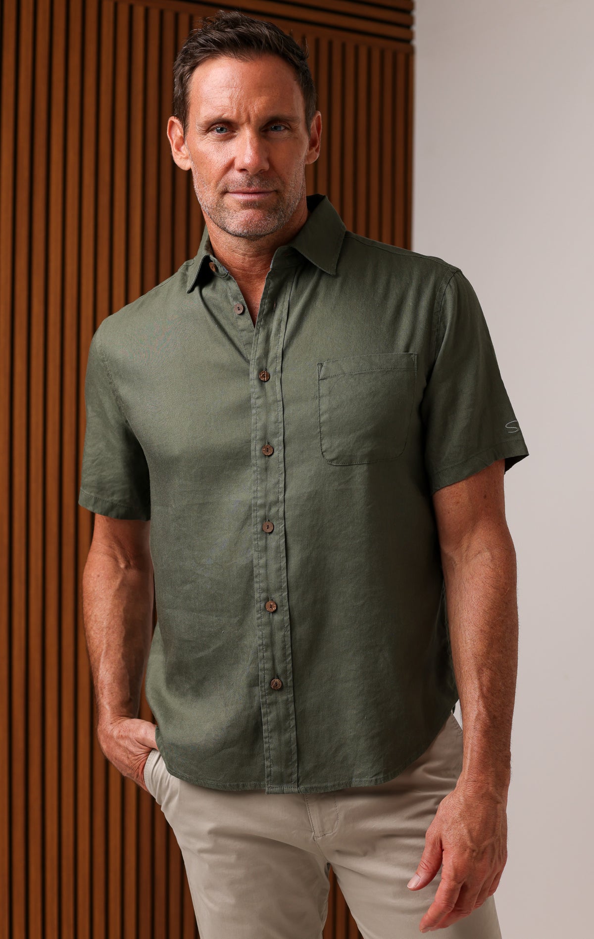 MARINER LINEN SHORT SLEEVE SHIRT