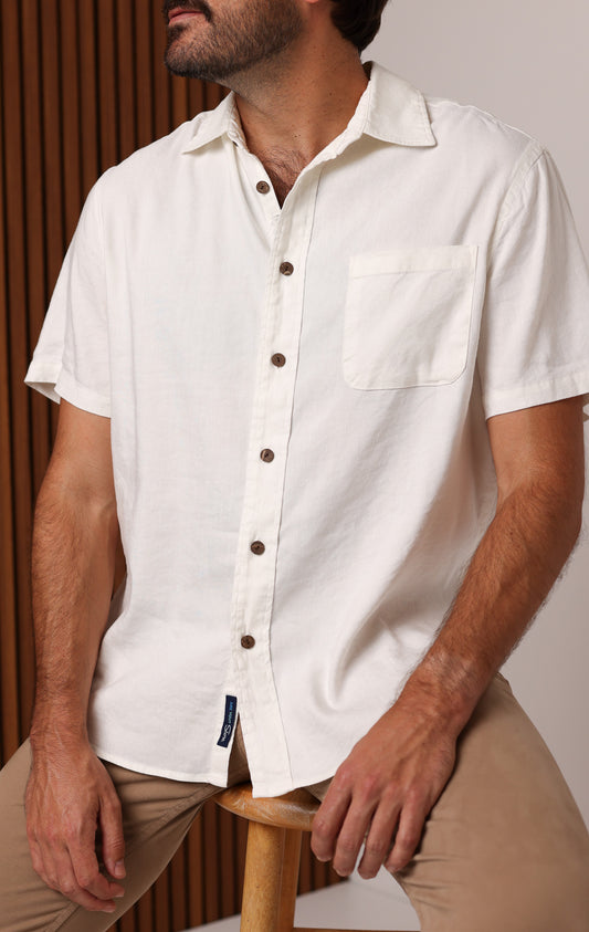 MARINER LINEN SHORT SLEEVE SHIRT