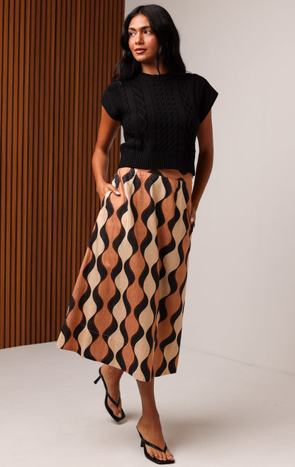MEREDITH MIDI SKIRT