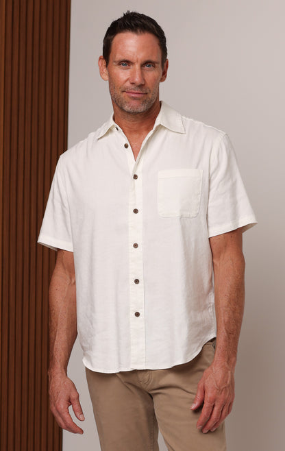 MARINER LINEN SHORT SLEEVE SHIRT