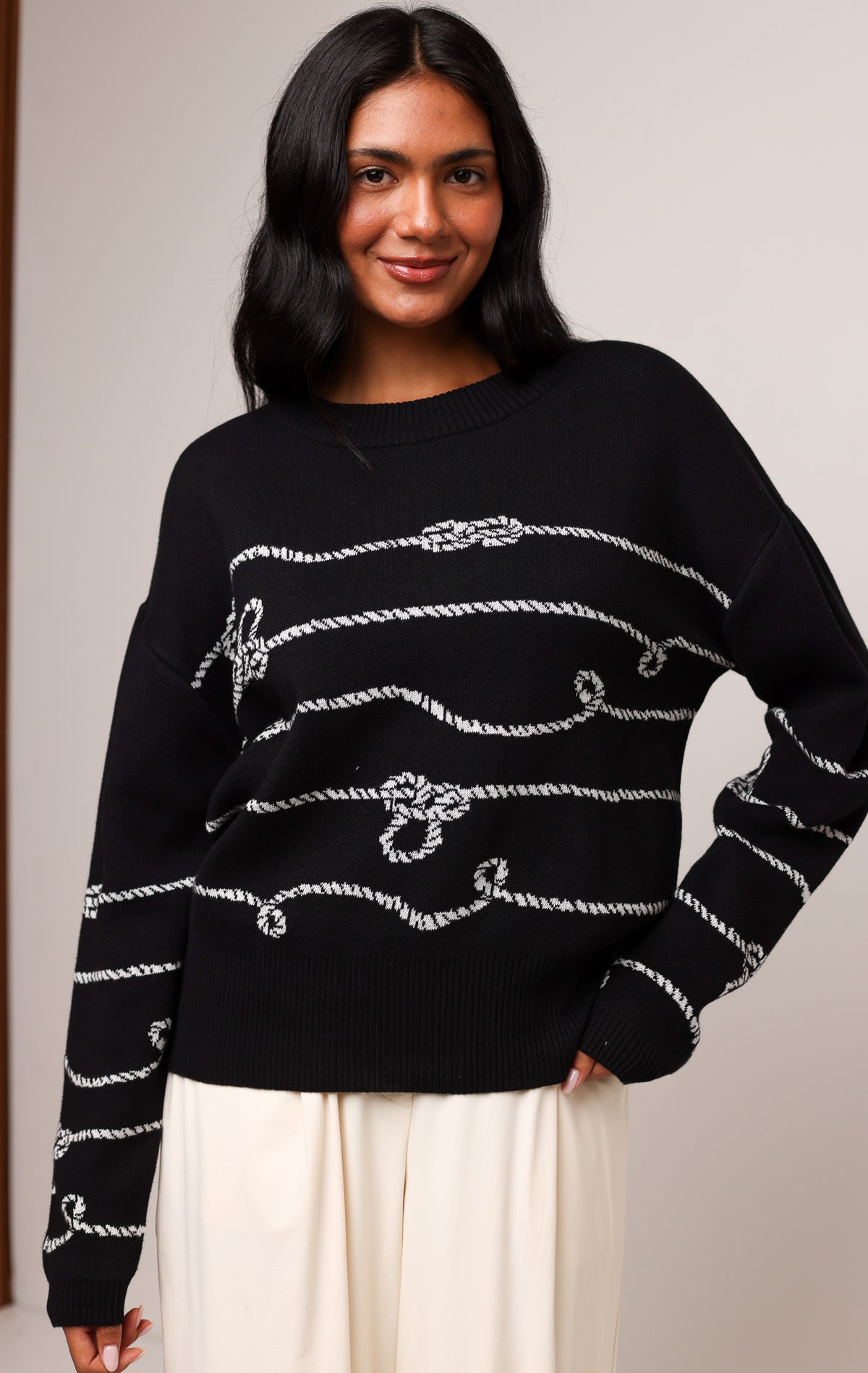 KNOTS AND NAUTICAL SWEATER