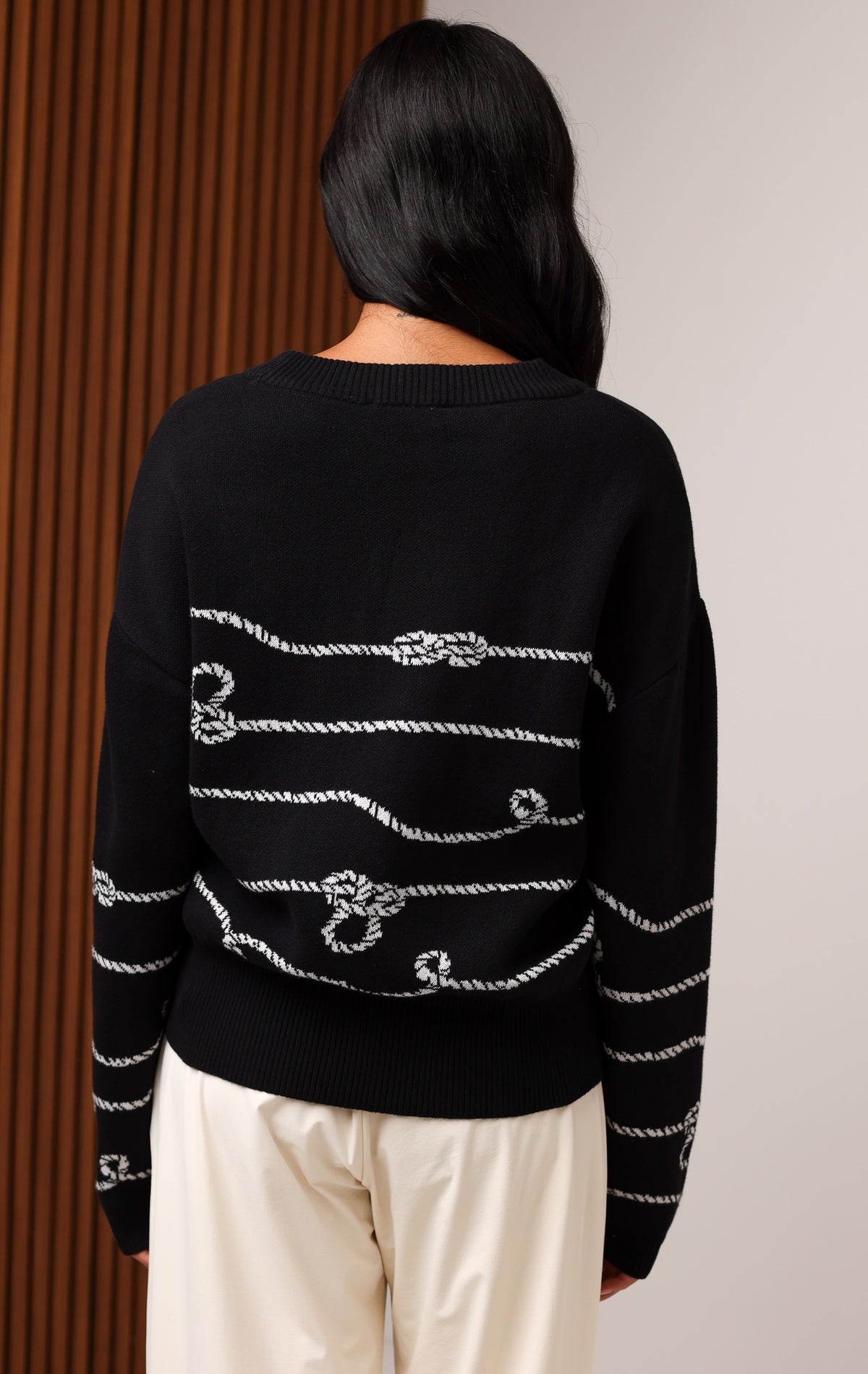 KNOTS AND NAUTICAL SWEATER