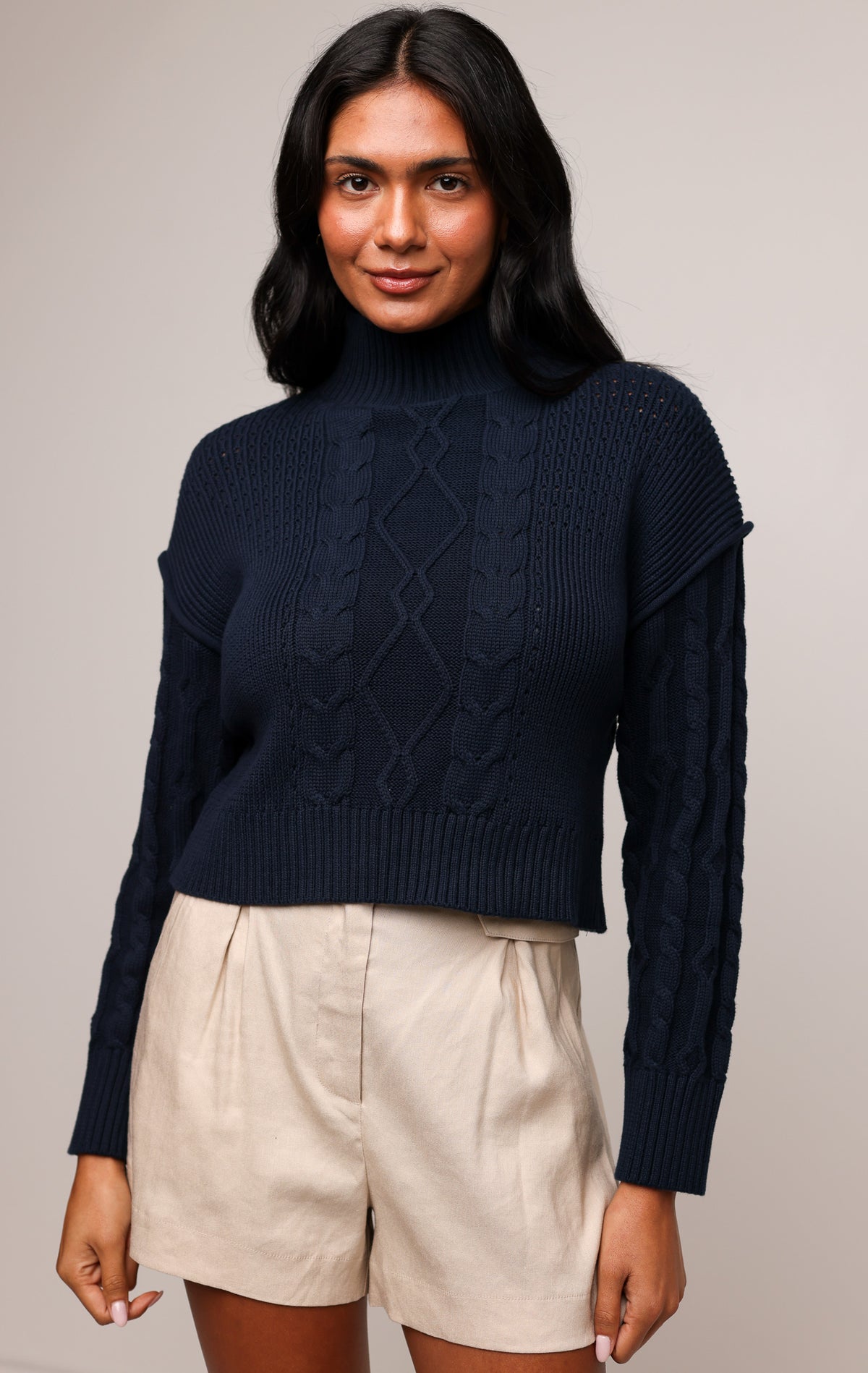 MERIT MOCK NECK SWEATER