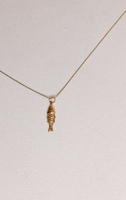 FISH NECKLACE - GOLD - FW25117G