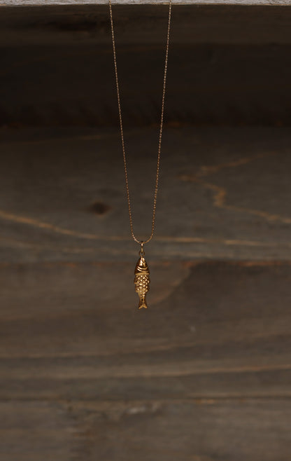 FISH NECKLACE - GOLD - FW25117G
