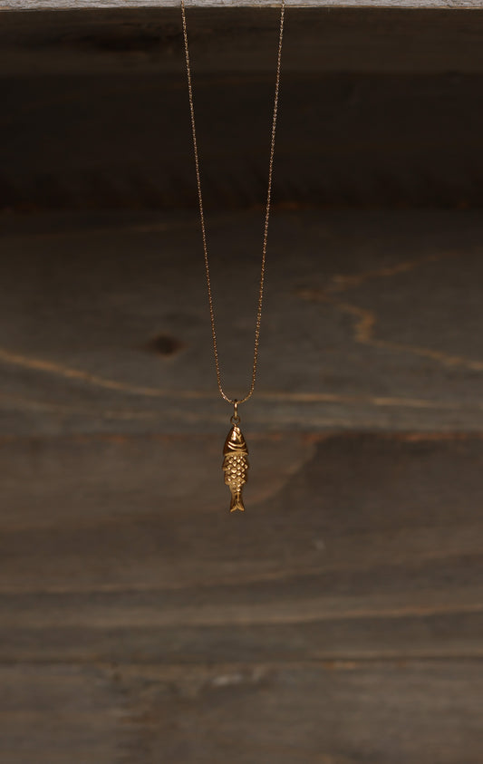 FISH NECKLACE - GOLD - FW25117G