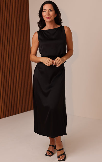 MALDIVES MIDI SLIT SKIRT