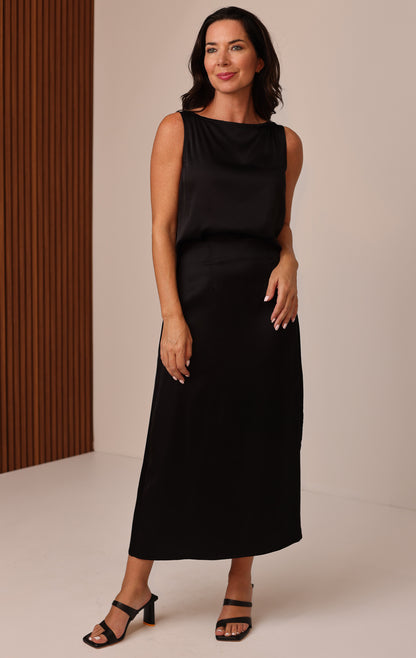 MALDIVES MIDI SLIT SKIRT