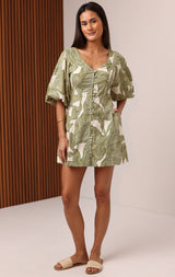 SHAYLA SEAMED MINI DRESS