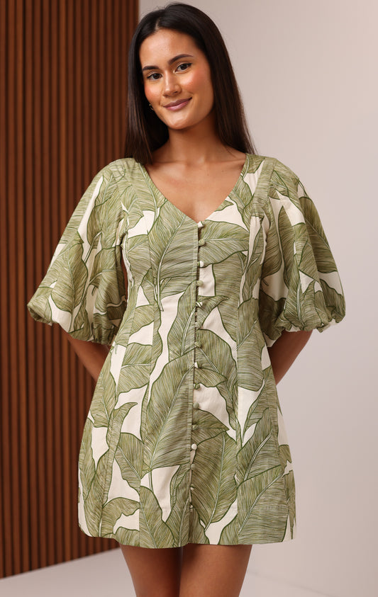 SHAYLA SEAMED MINI DRESS