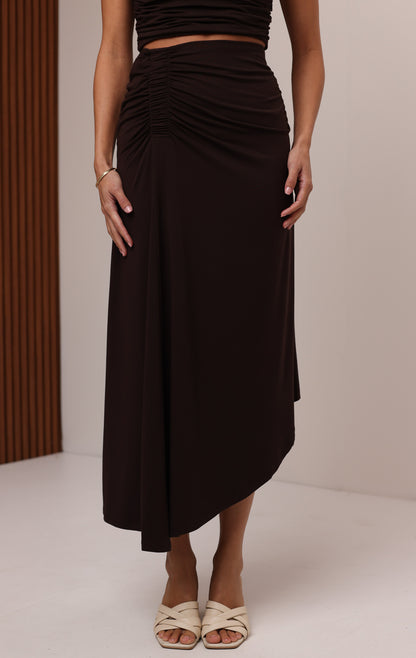 SASHA SKIRT - CHOCOLATE