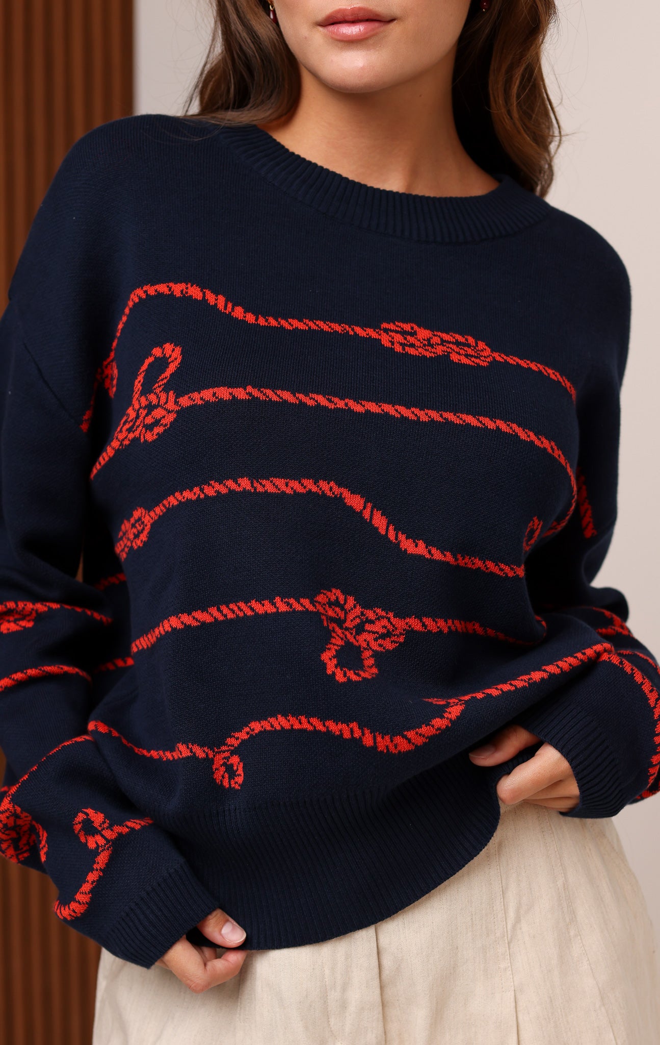 KNOTS AND NAUTICAL SWEATER