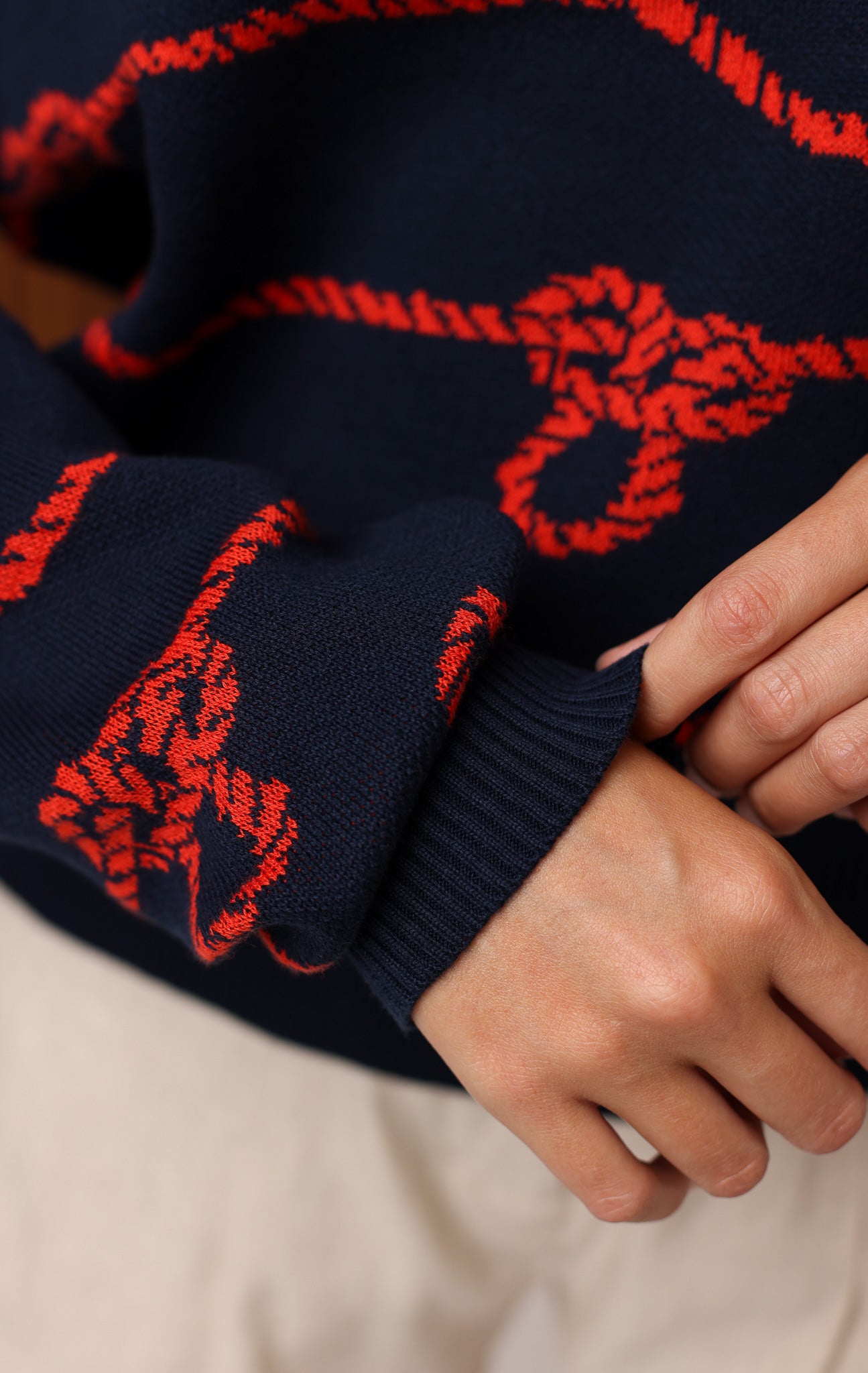 KNOTS AND NAUTICAL SWEATER