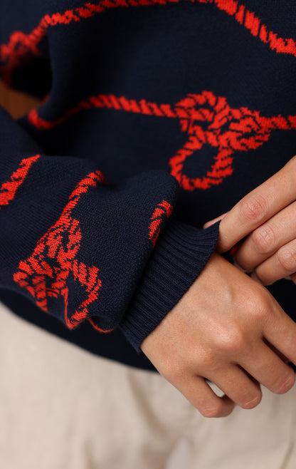 KNOTS AND NAUTICAL SWEATER