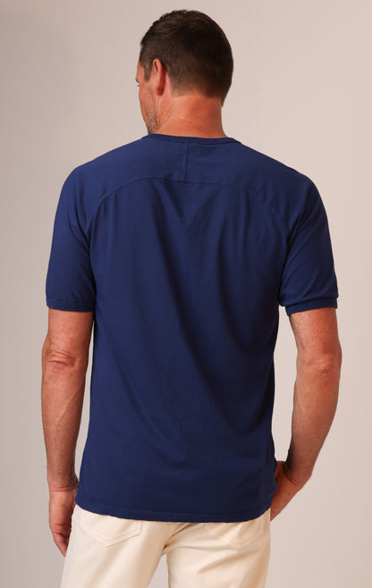 ORGANIC MENS HENLEY - ECLIPSE - S