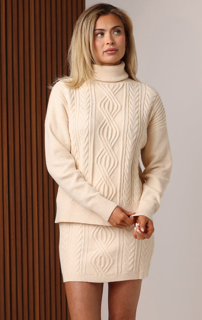 TAHOE TURTLENECK SWEATER - IVORY