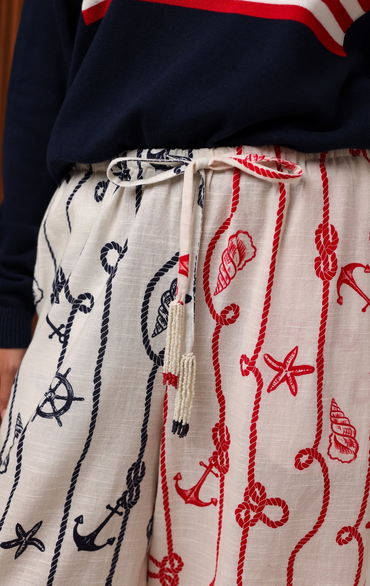 BEADED BEACH PANT