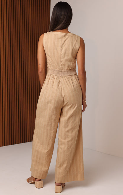 JOLENE JUMPSUIT SHADOW GINGHAM