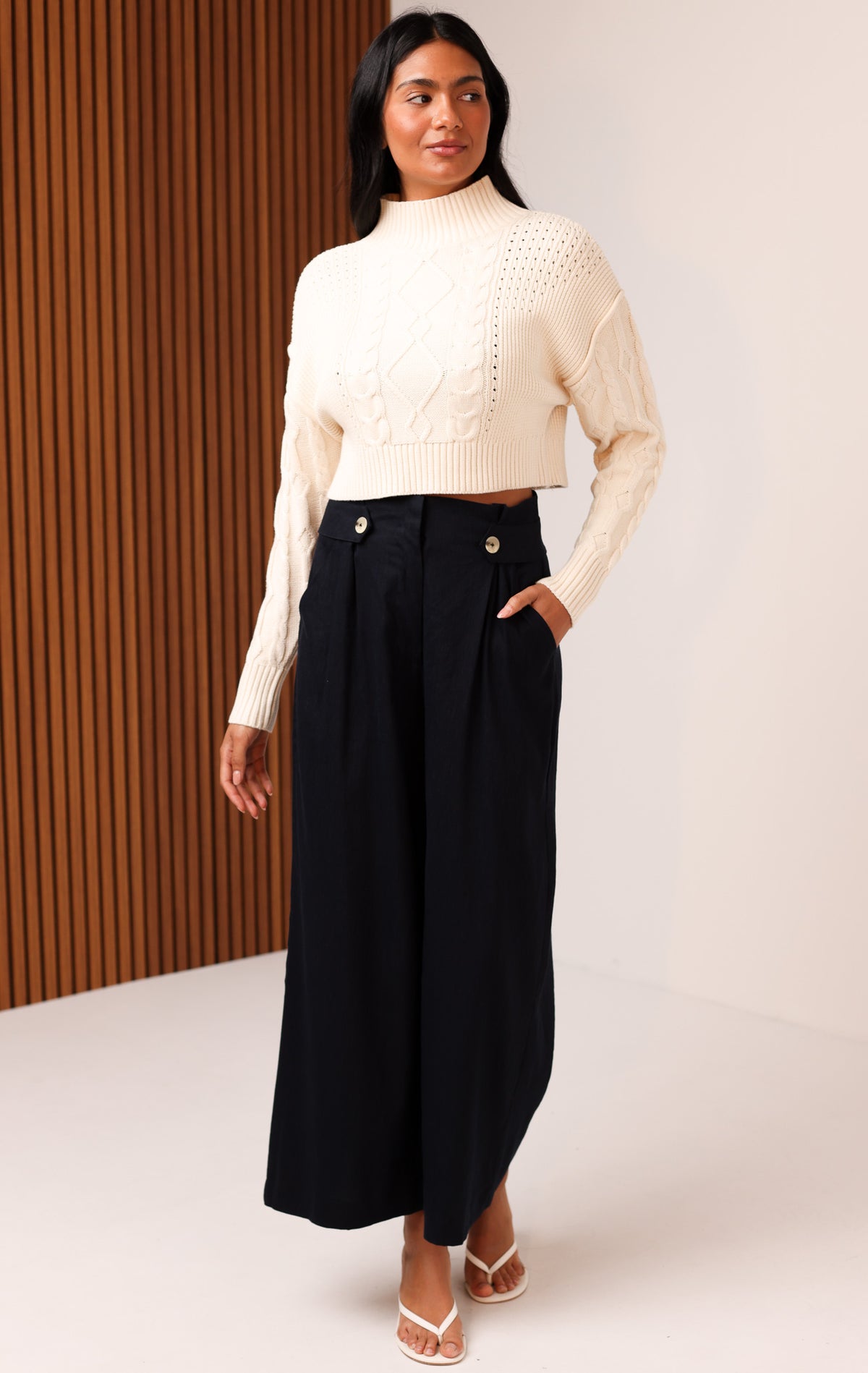 MERIT MOCK NECK SWEATER