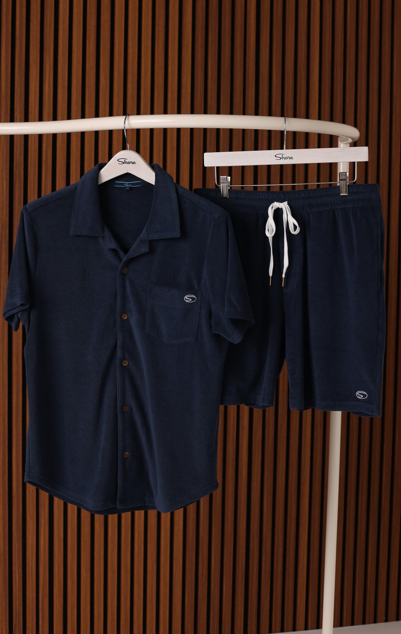 COASTLINE TERRY BUTTON UP