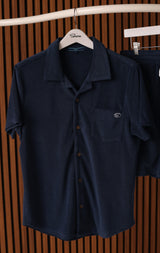 COASTLINE TERRY BUTTON UP