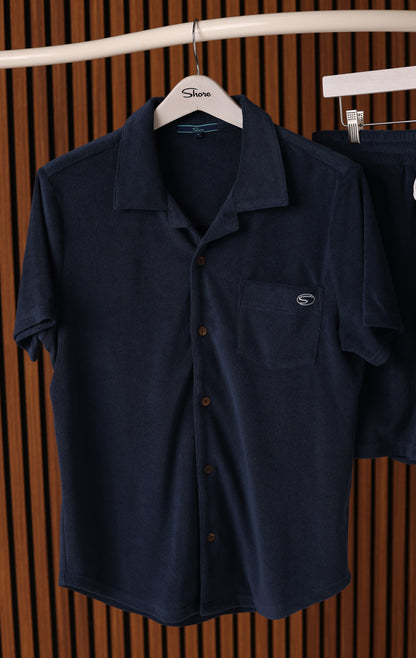 COASTLINE TERRY BUTTON UP