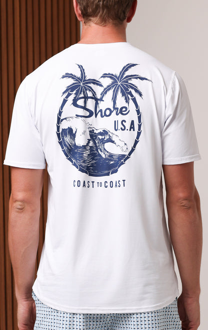 SHORE USA COAST TO COAST RASHGUARD